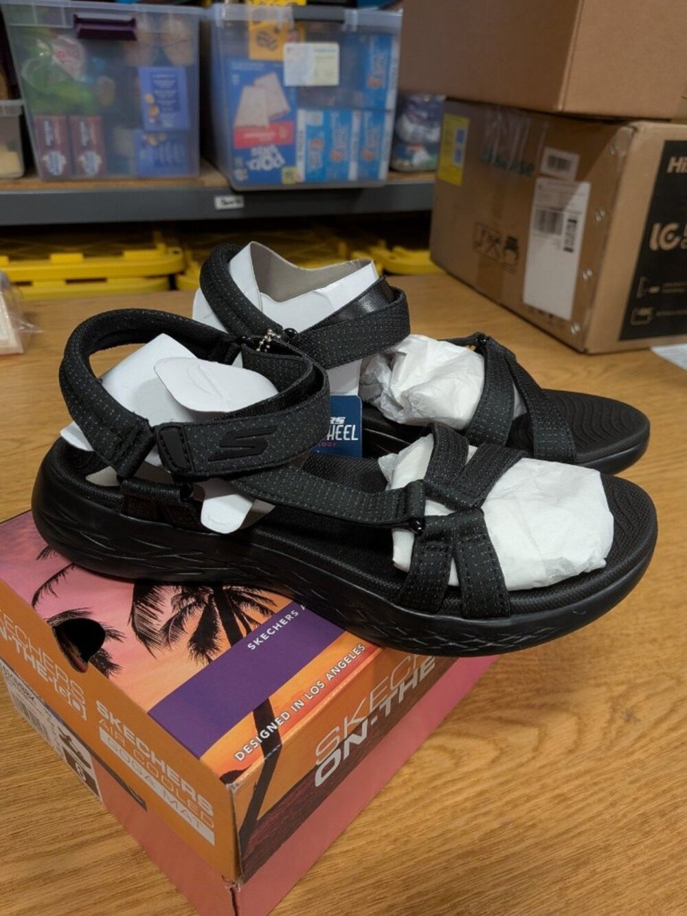 Skechers Sandals Womens 6 On The Go 600 Brilliancy Sports Strappy Comfort 15316W